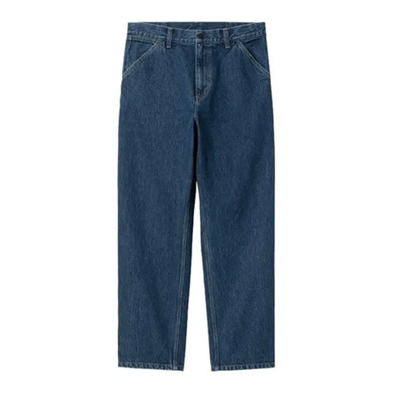 Carhartt WIP Single Knee Pant 32L - Blue Stone Washed sold by MENU