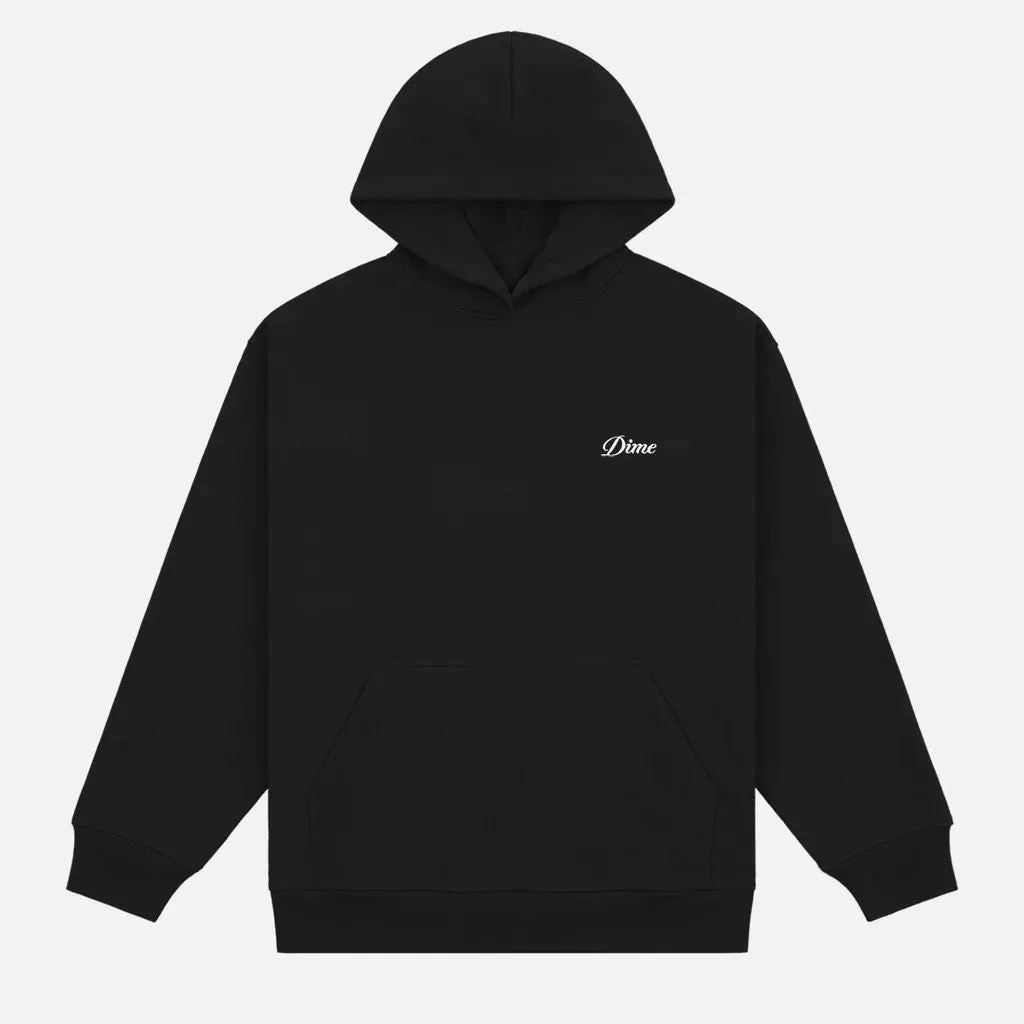 Dime Cursive Small Logo Hoodie - Black (Summer 2025) sold by MENU
