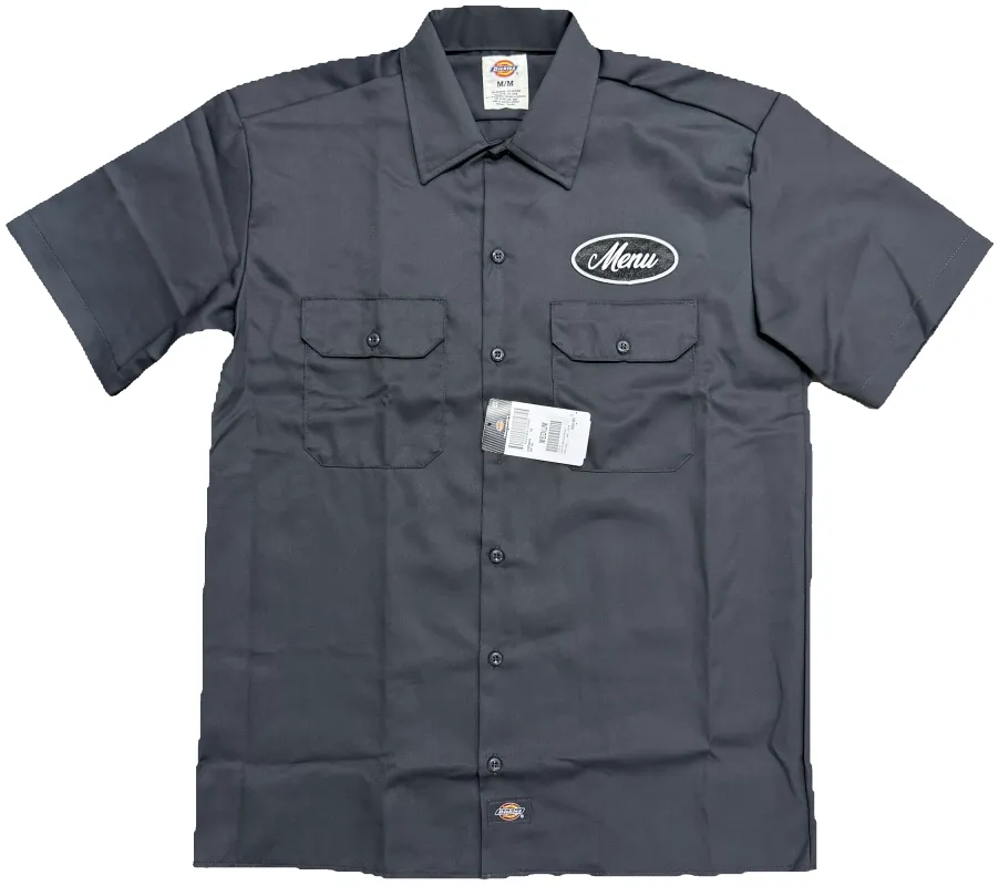 Dickies X Menu S/S Work Shirt - Charcoal sold by MENU