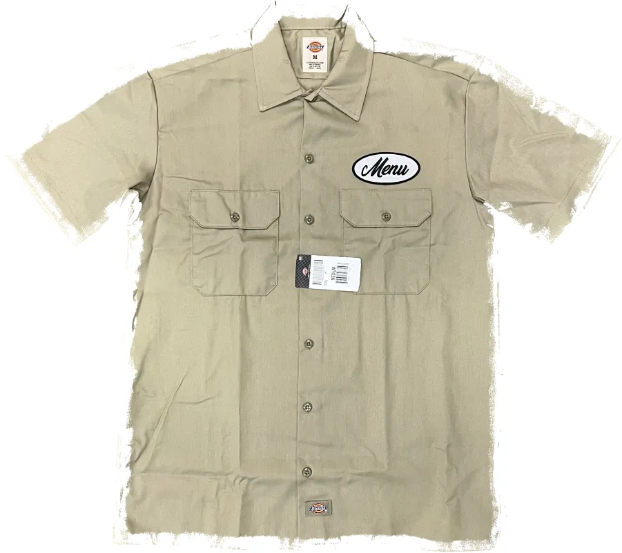 Dickies X Menu S/S Work Shirt - Khaki sold by MENU