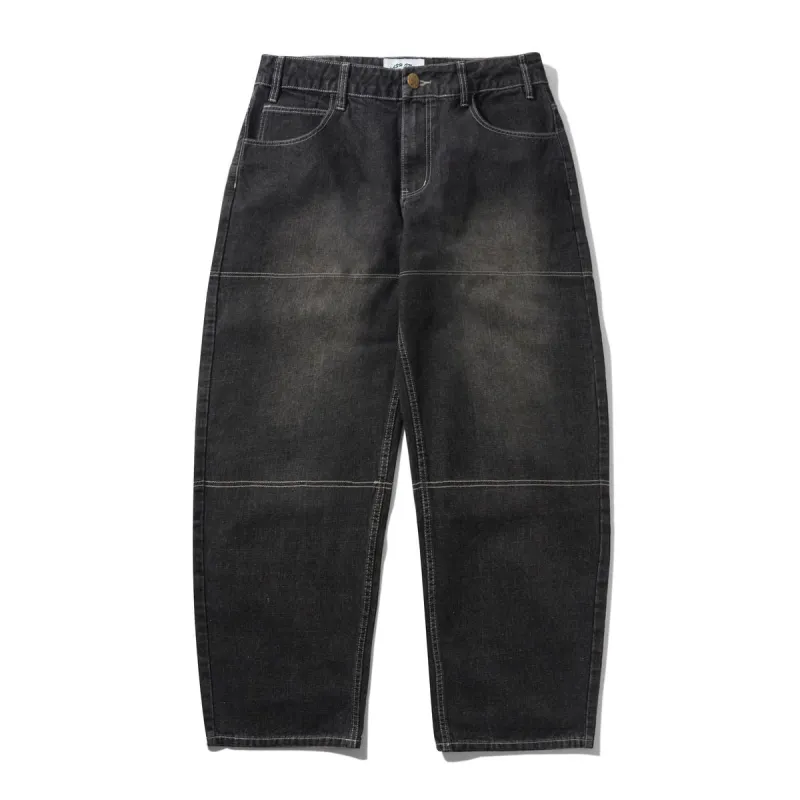 Cash Only Aleka Denim Jeans - Streaky Black Wash sold by MENU