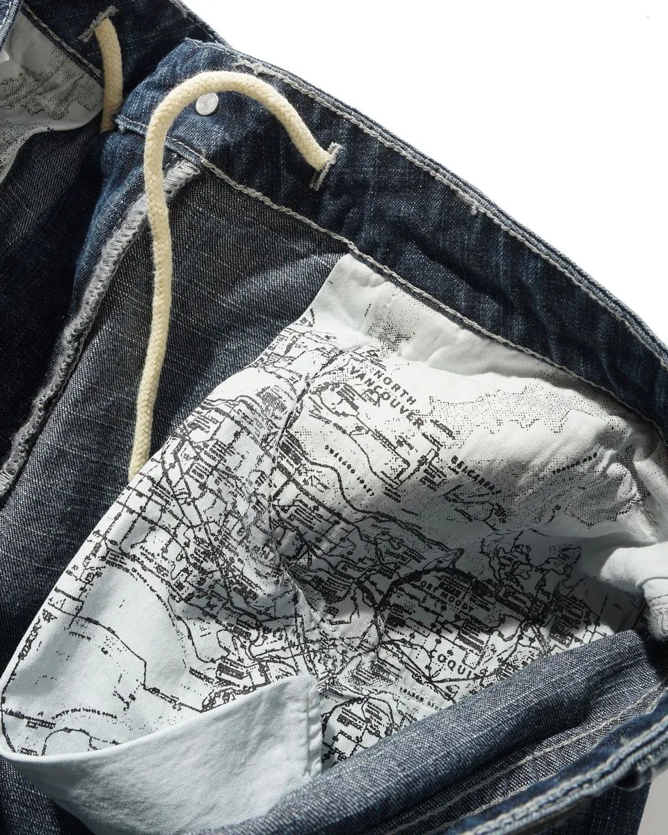 Cash Only Aleka Denim Jeans - Streaky Navy Wash sold by MENU product image thumbnail 4