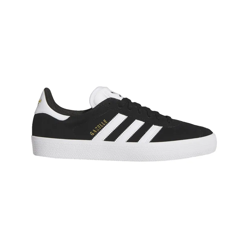 Adidas Gazelle ADV - Core Black/Cloud White/Gold Metallic sold by MENU
