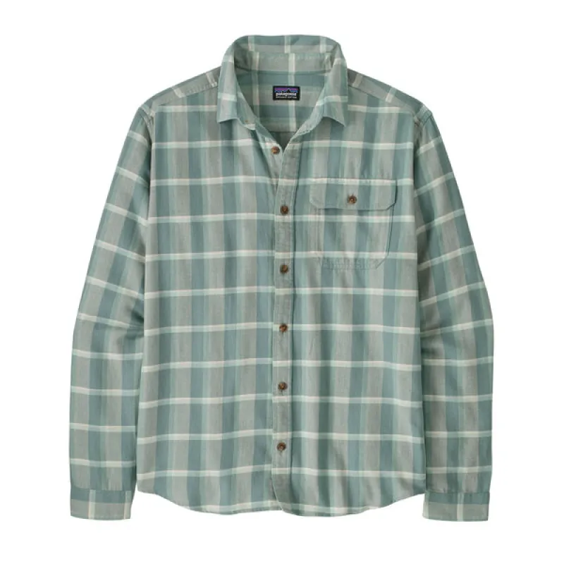 Patagonia LW Fjord Flannel Shirt - Marine Layer: Blue Sage sold by MENU