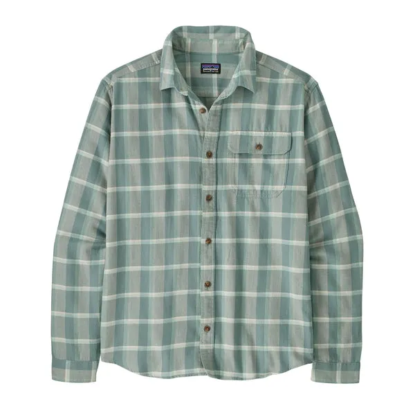 Patagonia LW Fjord Flannel Shirt - Marine Layer: Blue Sage sold by MENU