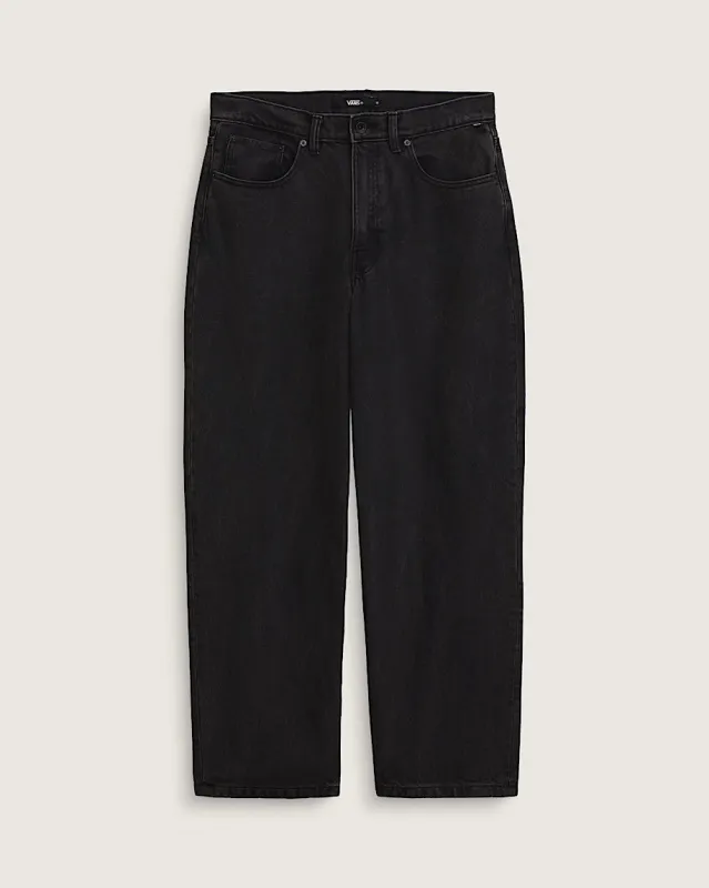 Vans Check-5 Baggy Denim Pant 30L - Black made by Vans
