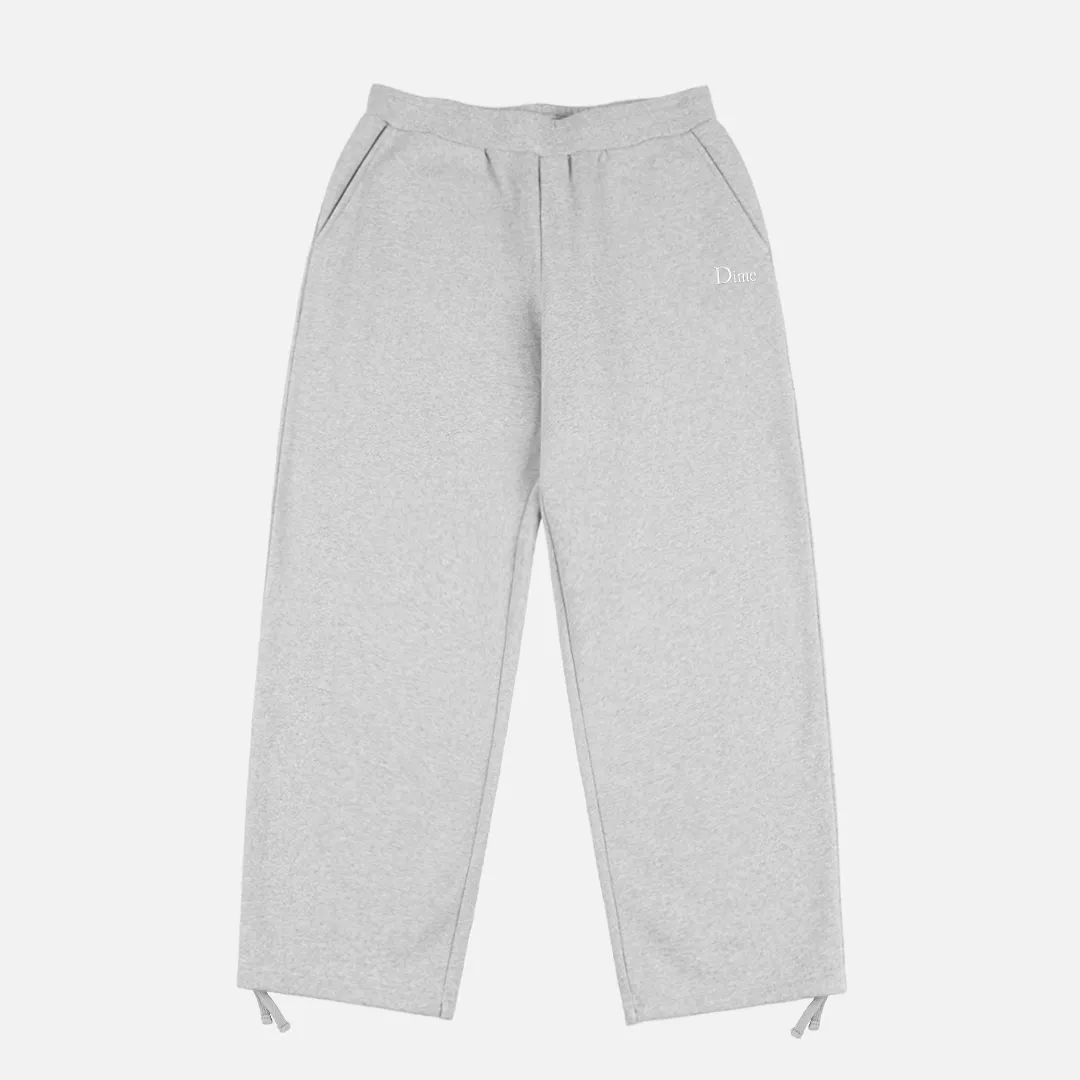 Dime Classic Small Logo Sweatpants - Heather Grey sold by MENU
