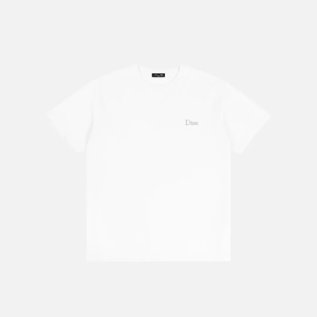 Dime Classic Small Logo T-Shirt - White sold by MENU