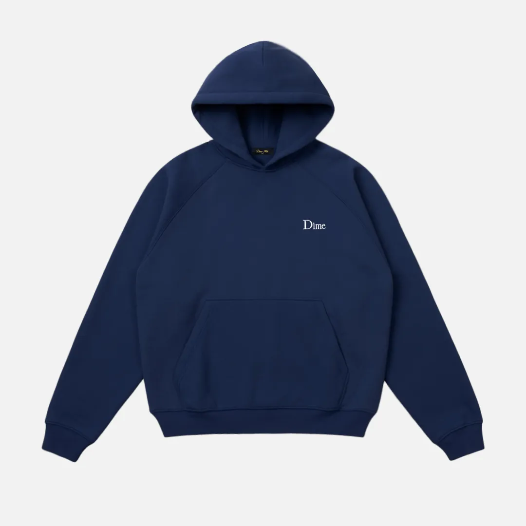 Dime Classic Small Logo Hoodie - Midnight Navy sold by MENU