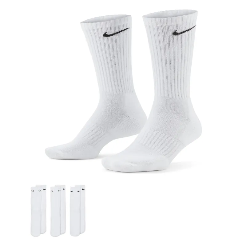 Nike Everyday Crew Socks 3 Pack - White/Black made by Nike