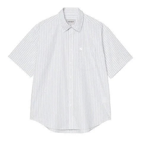 Carhartt WIP S/S Keene Shirt - White sold by MENU