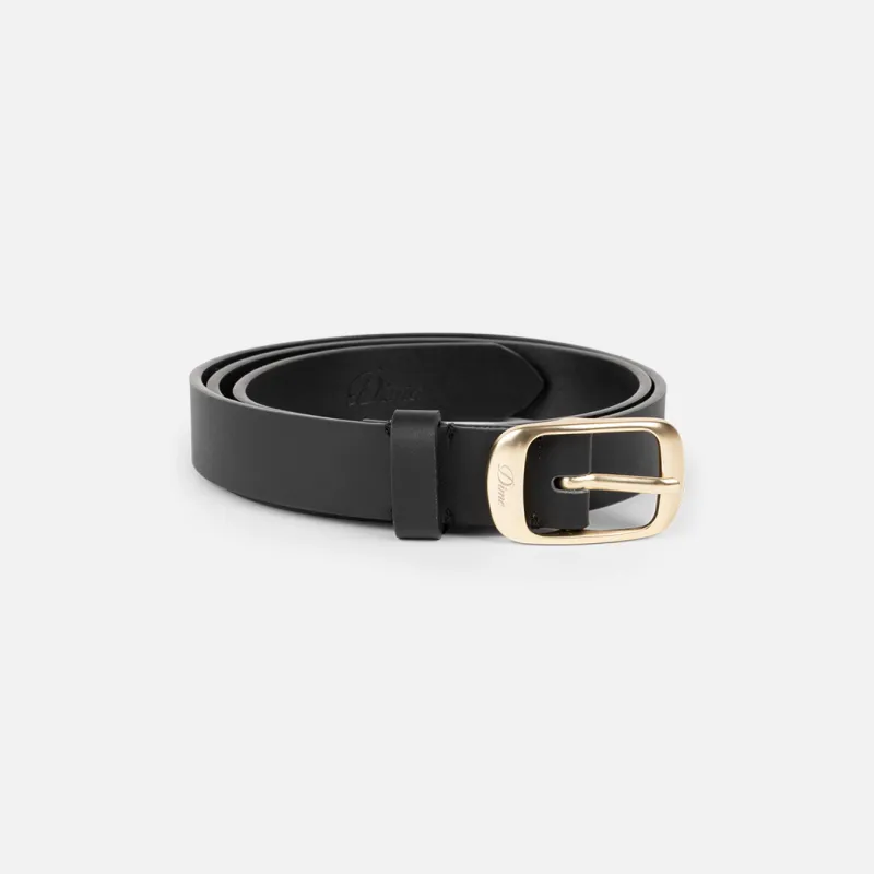 Dime Dress Leather Belt - Black made by Dime
