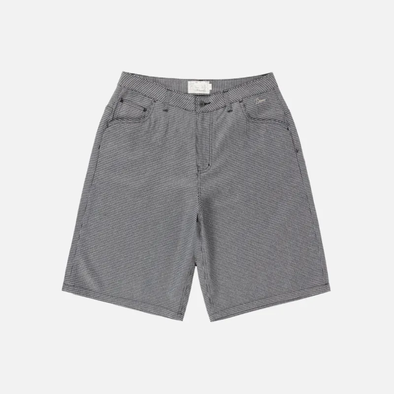 Dime Baggy Houndstooth Shorts - Grey made by Dime