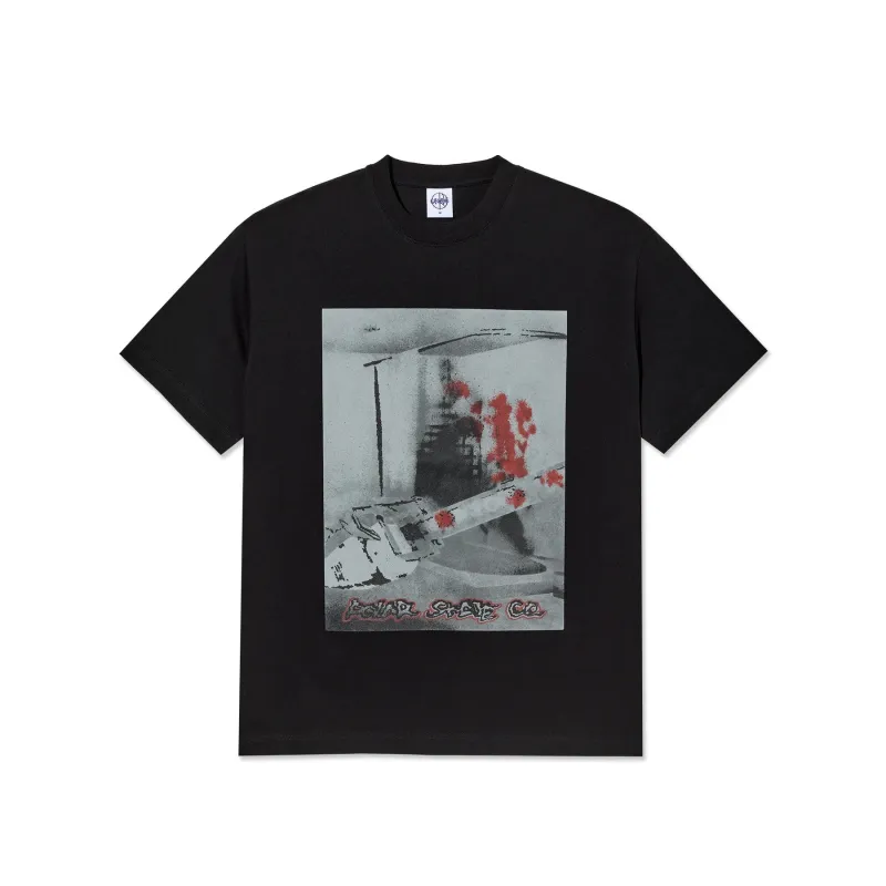 Polar Chainsaw Tee - Black made by Polar Skate