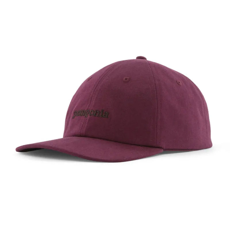 Patagonia Graphic TRAD Cap - Text Logo: Berry Fig made by Patagonia