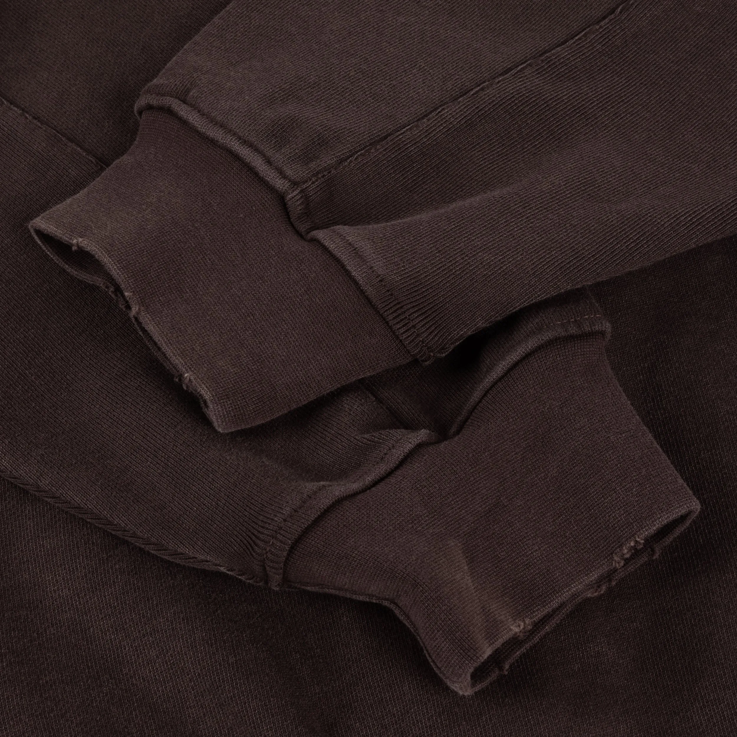 Dime Distressed Terry Zip Hoodie - Acid Brown sold by MENU product image thumbnail 4