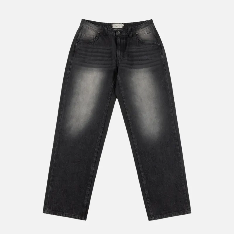 Dime Relaxed Denim Pants - Sandblasted Black made by Dime