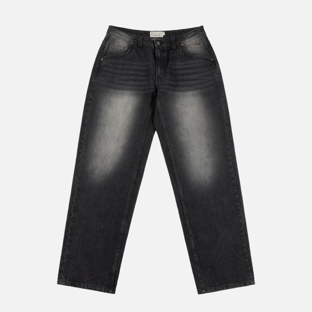 Dime Relaxed Denim Pants - Sandblasted Black sold by MENU