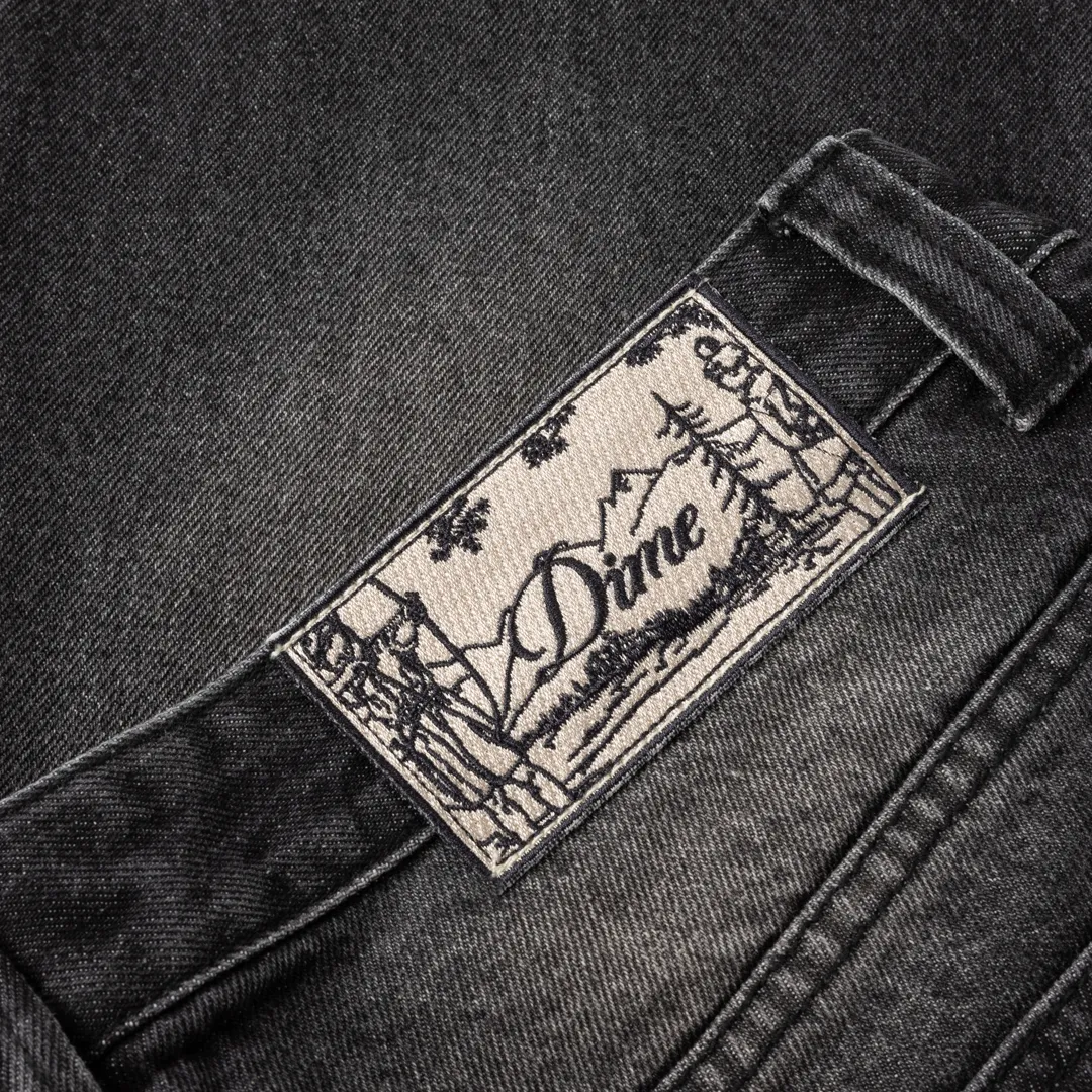 Dime Relaxed Denim Pants - Sandblasted Black sold by MENU product image thumbnail 5