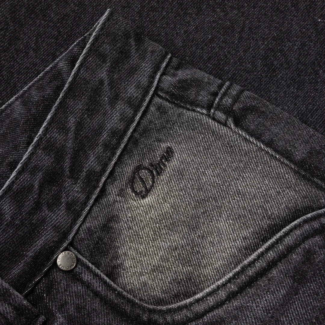 Dime Relaxed Denim Pants - Sandblasted Black sold by MENU product image thumbnail 2
