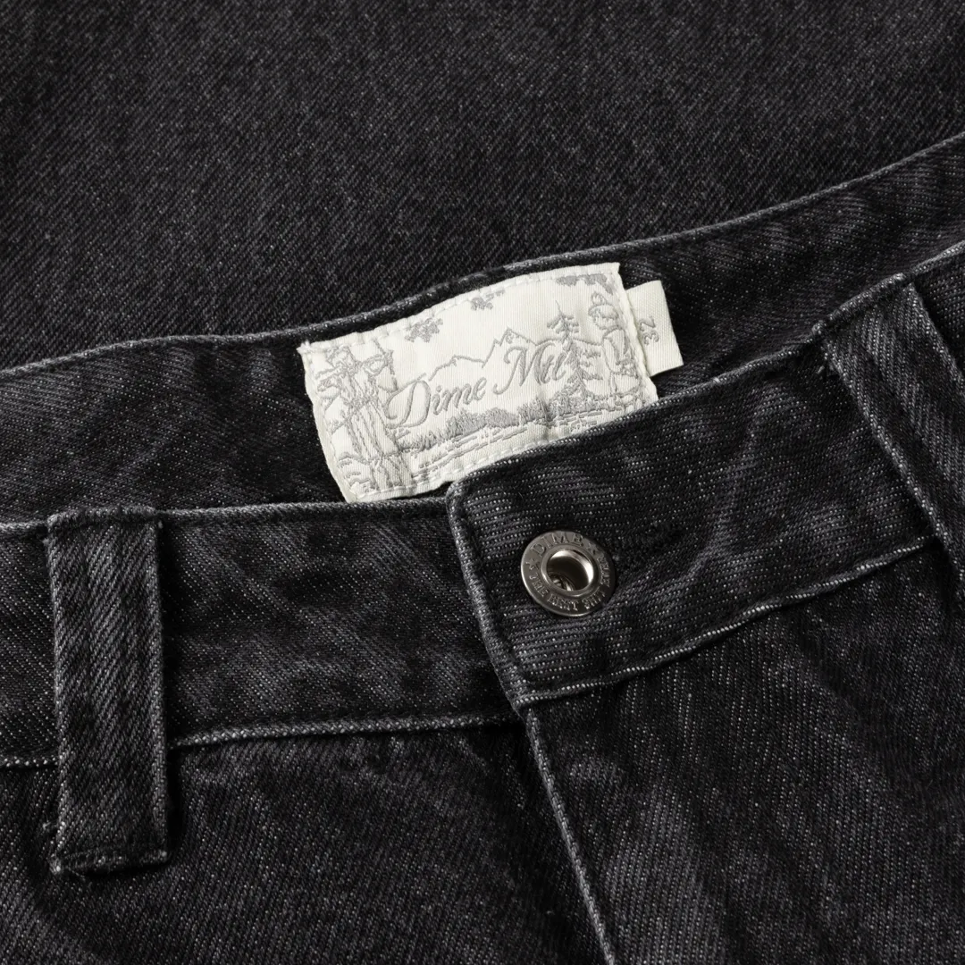 Dime Relaxed Denim Pants - Sandblasted Black sold by MENU product image thumbnail 3