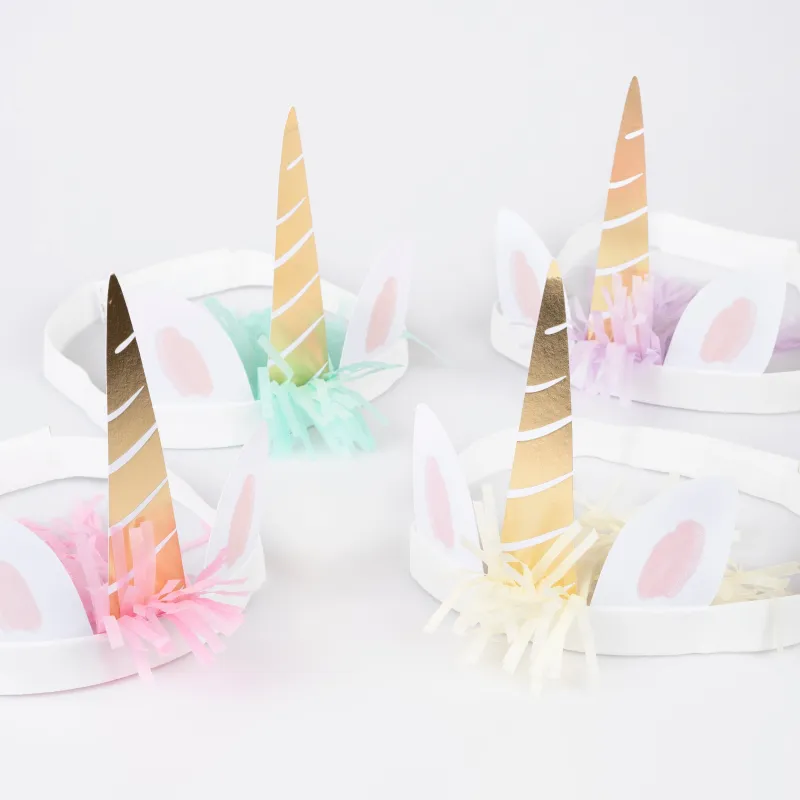 Meadow Unicorns Horn Headbands (x 8) sold by Meri Meri
