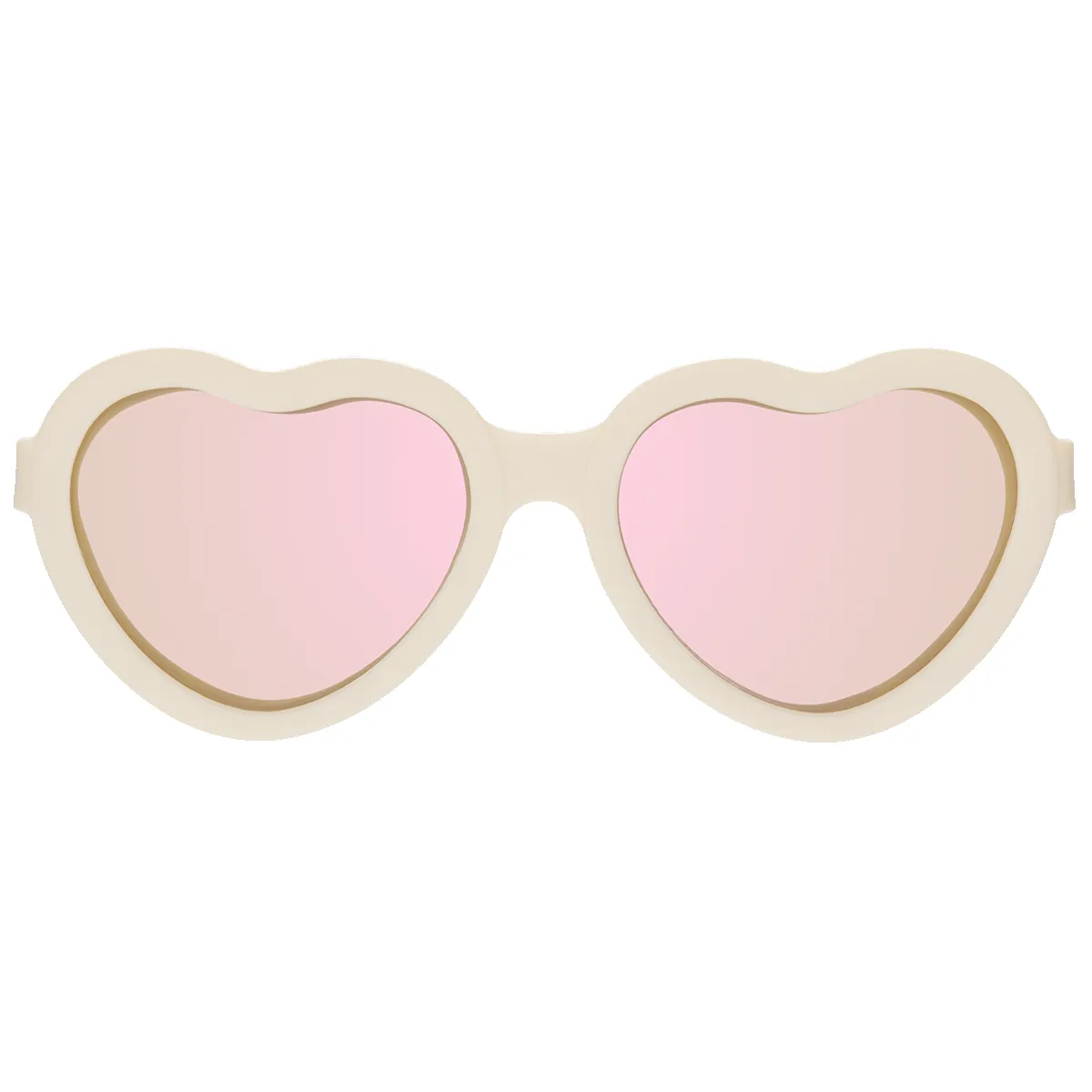 Sweet Cream Heart Mirrored Lense Sunglasses sold by Meri Meri