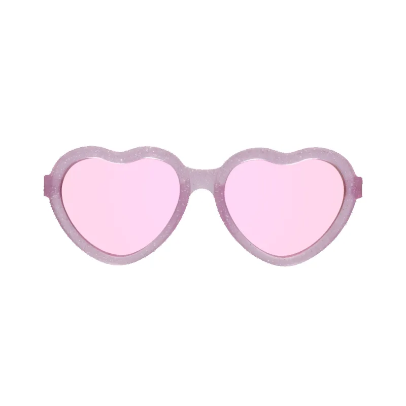 Sparkle Squad Heart - Lavender Mirrored Lense Sunglasses sold by Meri Meri