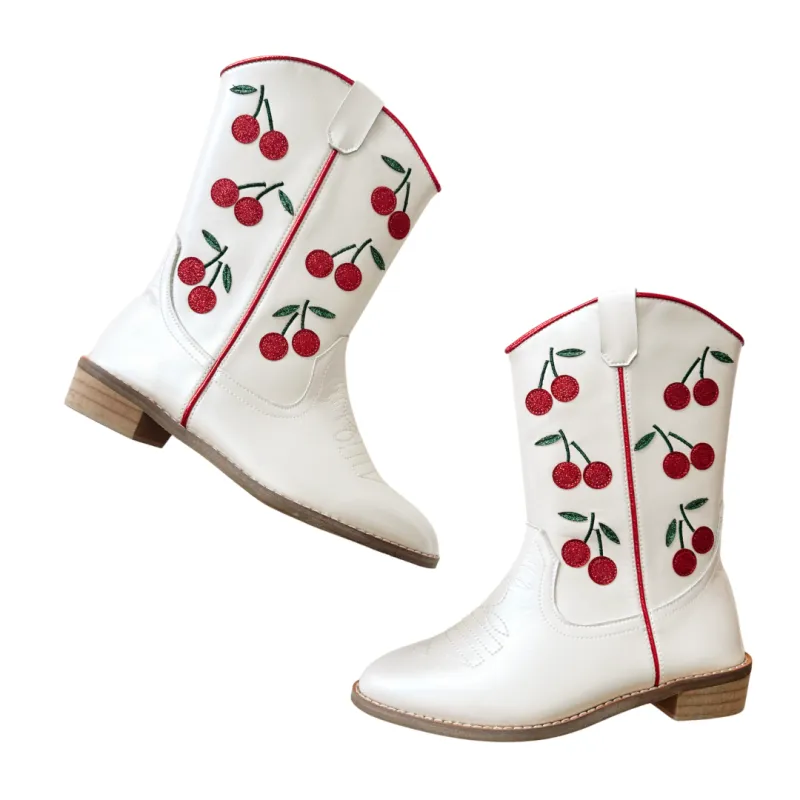 Cowgirl Wild Cherry Boots sold by Meri Meri