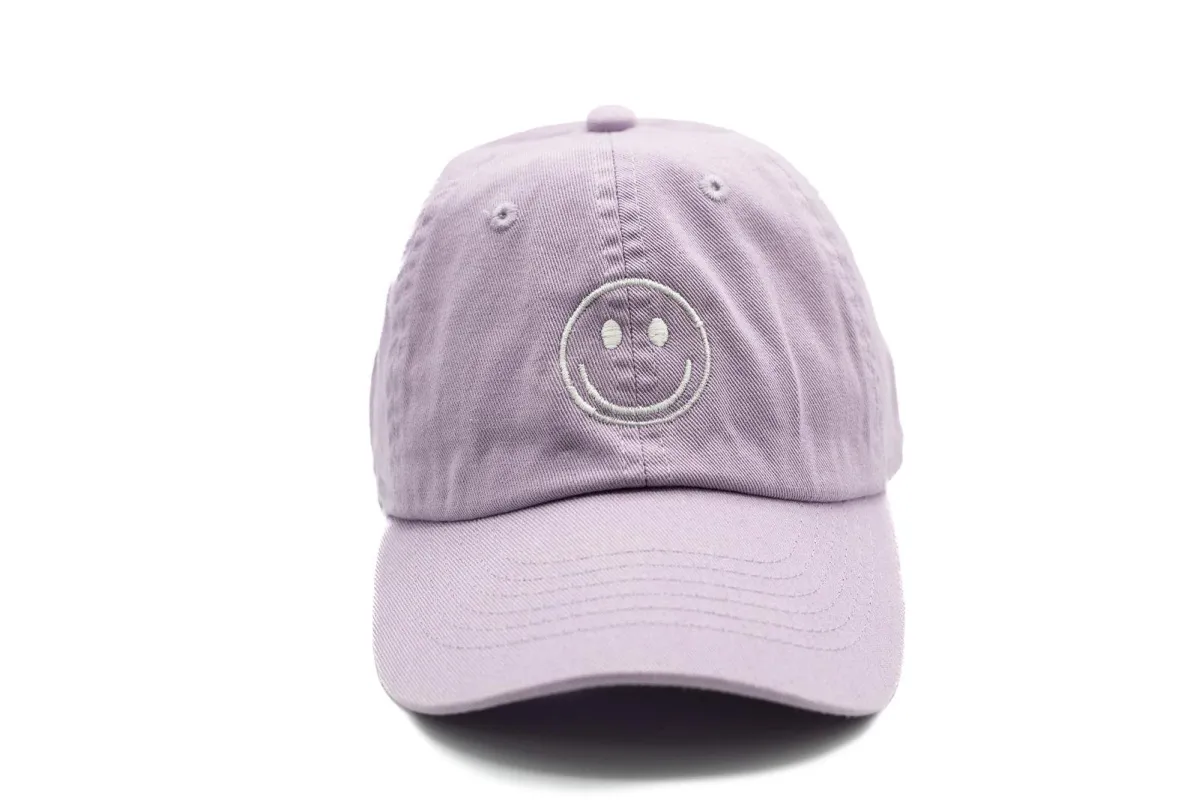 Lilac Smiley Face Hat sold by Meri Meri