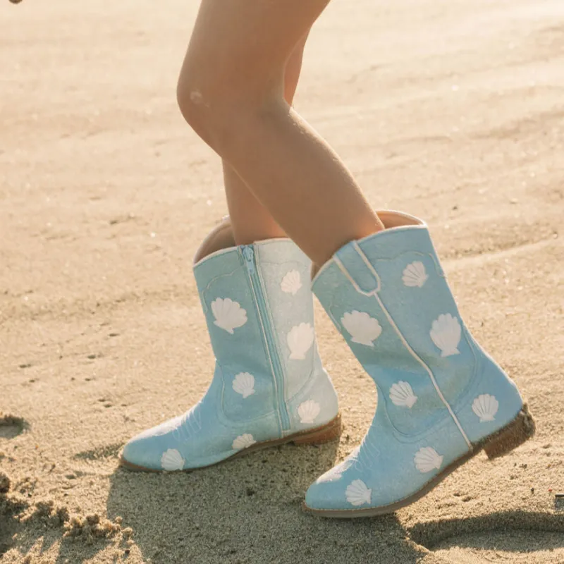 Cowgirl Seafoam Cove Boots sold by Meri Meri