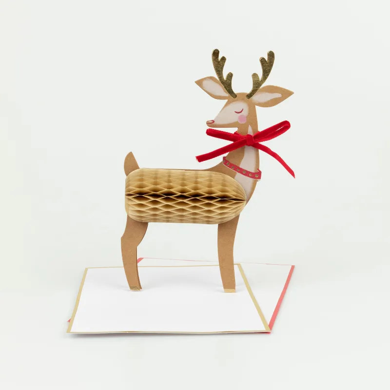 Stand-Up Reindeer Card sold by Meri Meri
