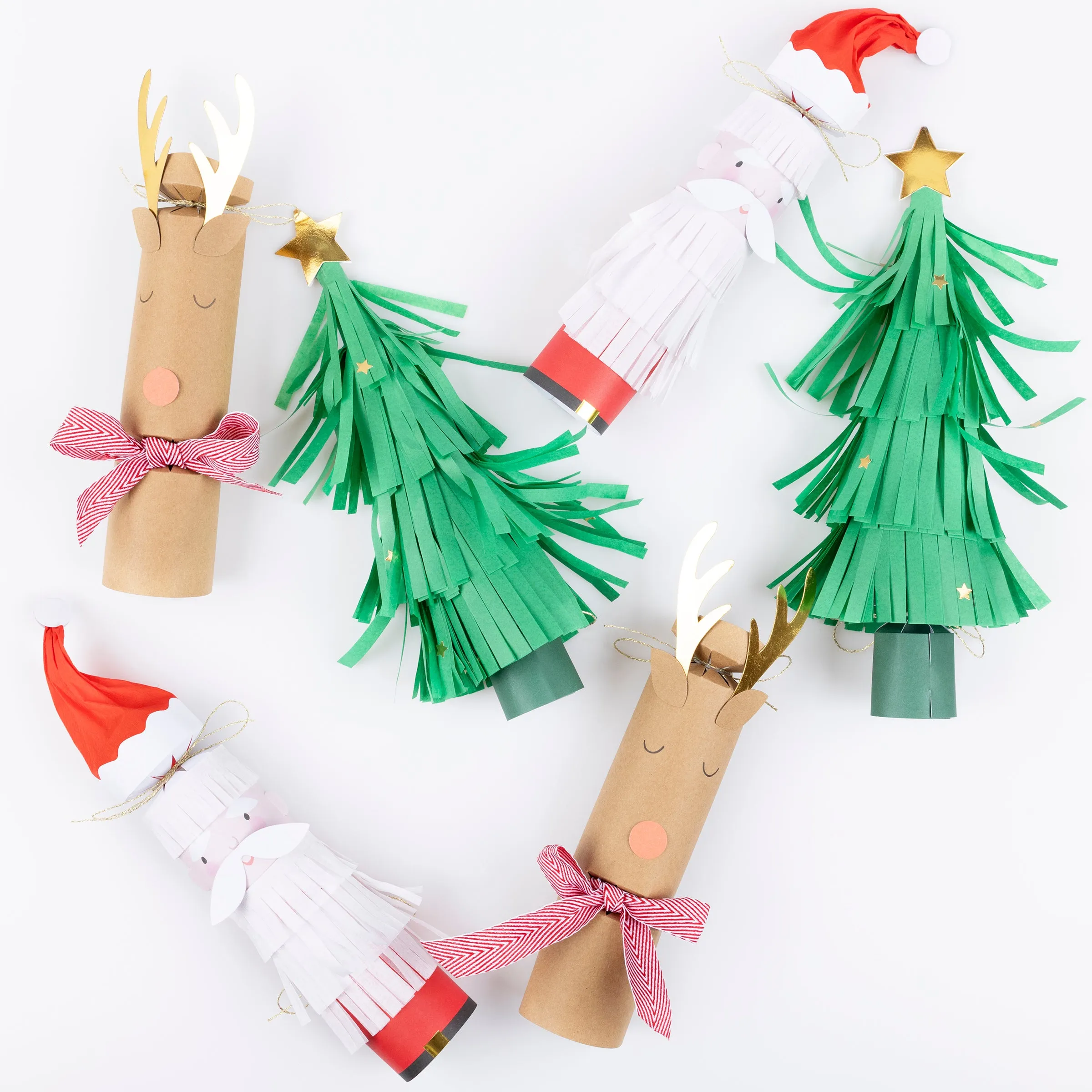 Santa, Reindeer & Tree Crackers (x 6) sold by Meri Meri product image thumbnail 5