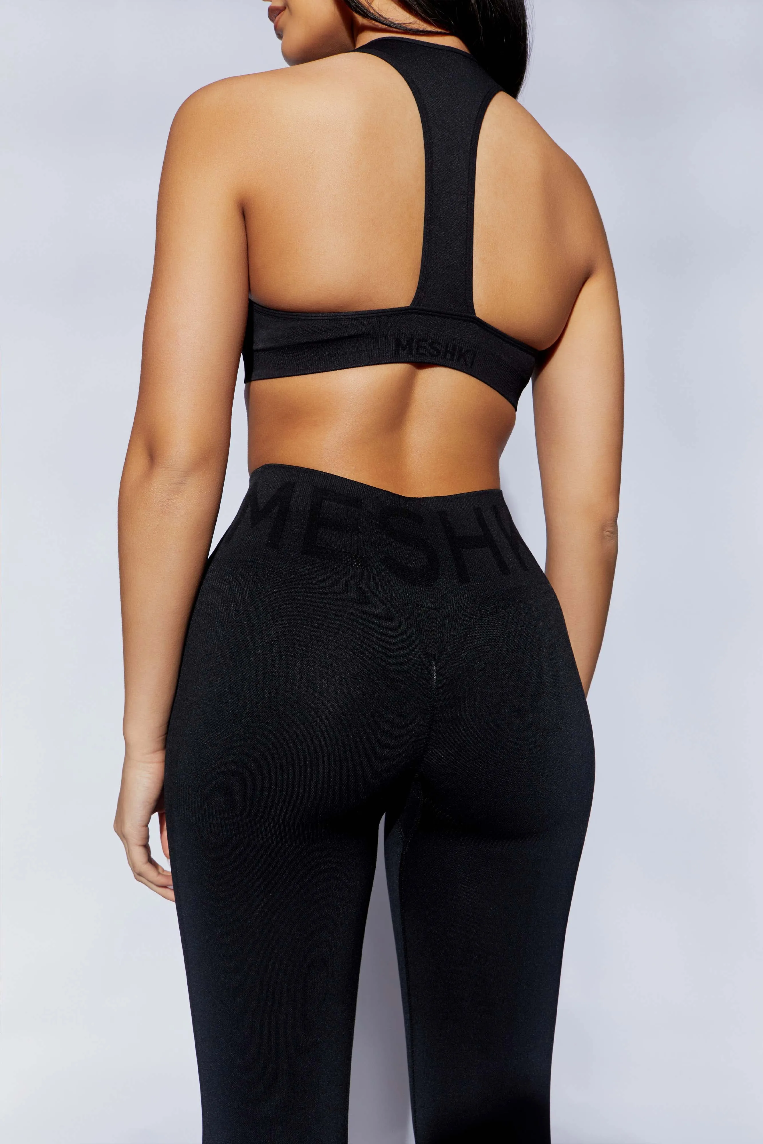 Quinn Halter Longline Top - Black sold by Meshki product image thumbnail 5