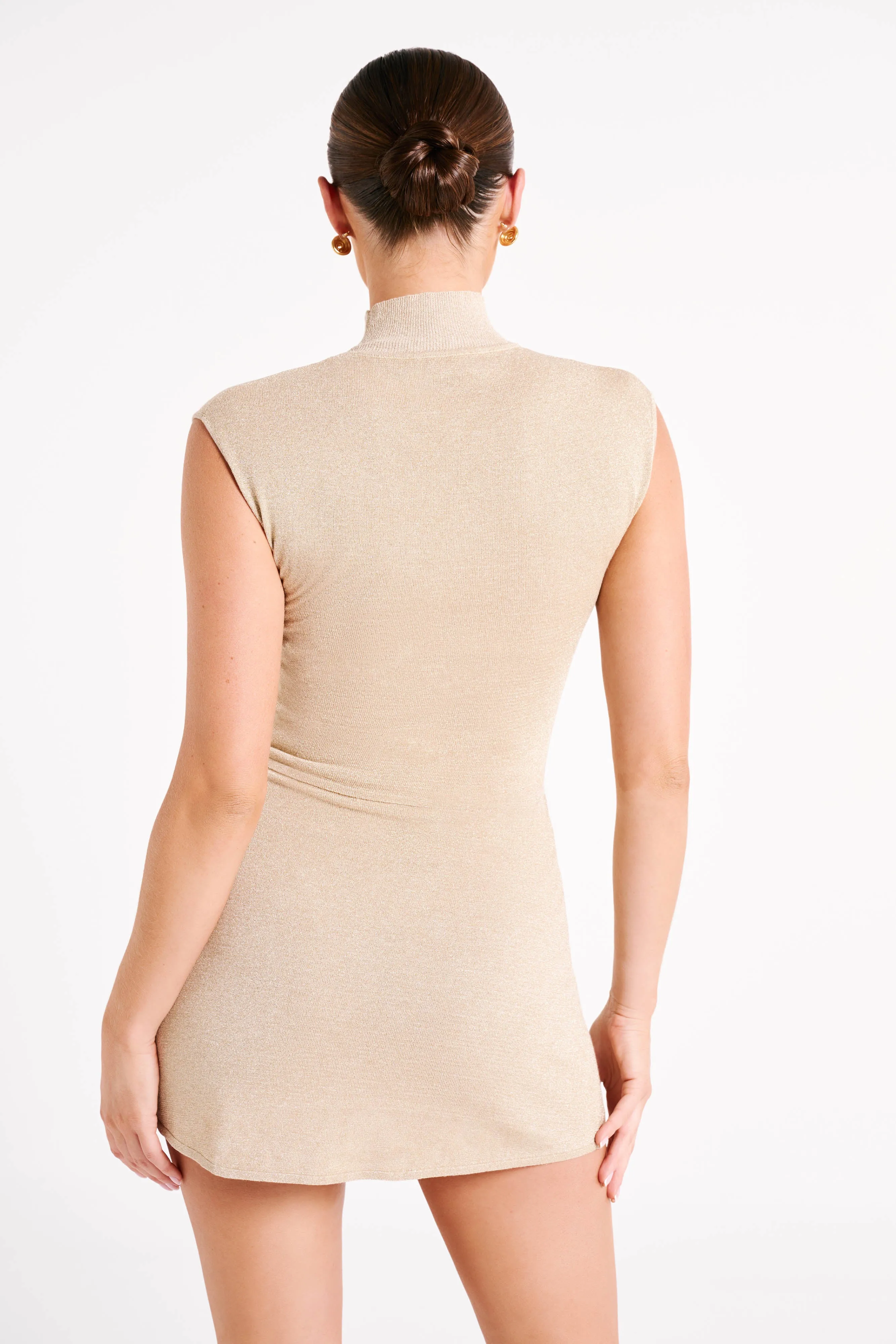 Reynalda Sleeveless Knit Top - Gold sold by Meshki product image thumbnail 3