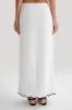 Alessio Scalloped Midi Skirt - Ivory sold by Meshki