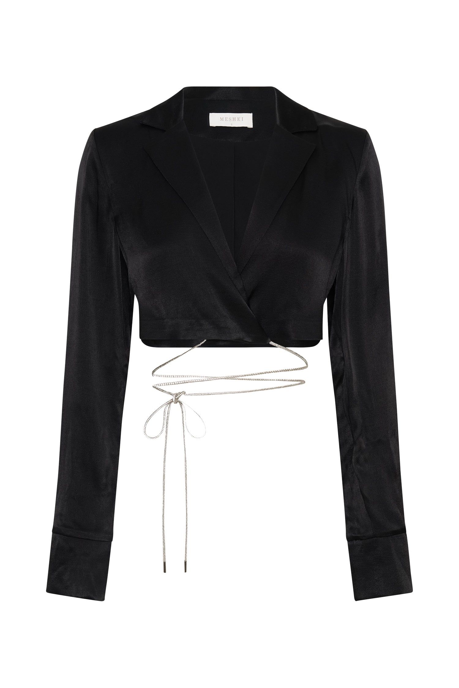 Talulah Diamante Rope Shirt - Black sold by Meshki product image thumbnail 9