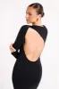 Cataleya Recycled Nylon Midi Dress - Black sold by Meshki