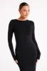 Cataleya Recycled Nylon Midi Dress - Black sold by Meshki