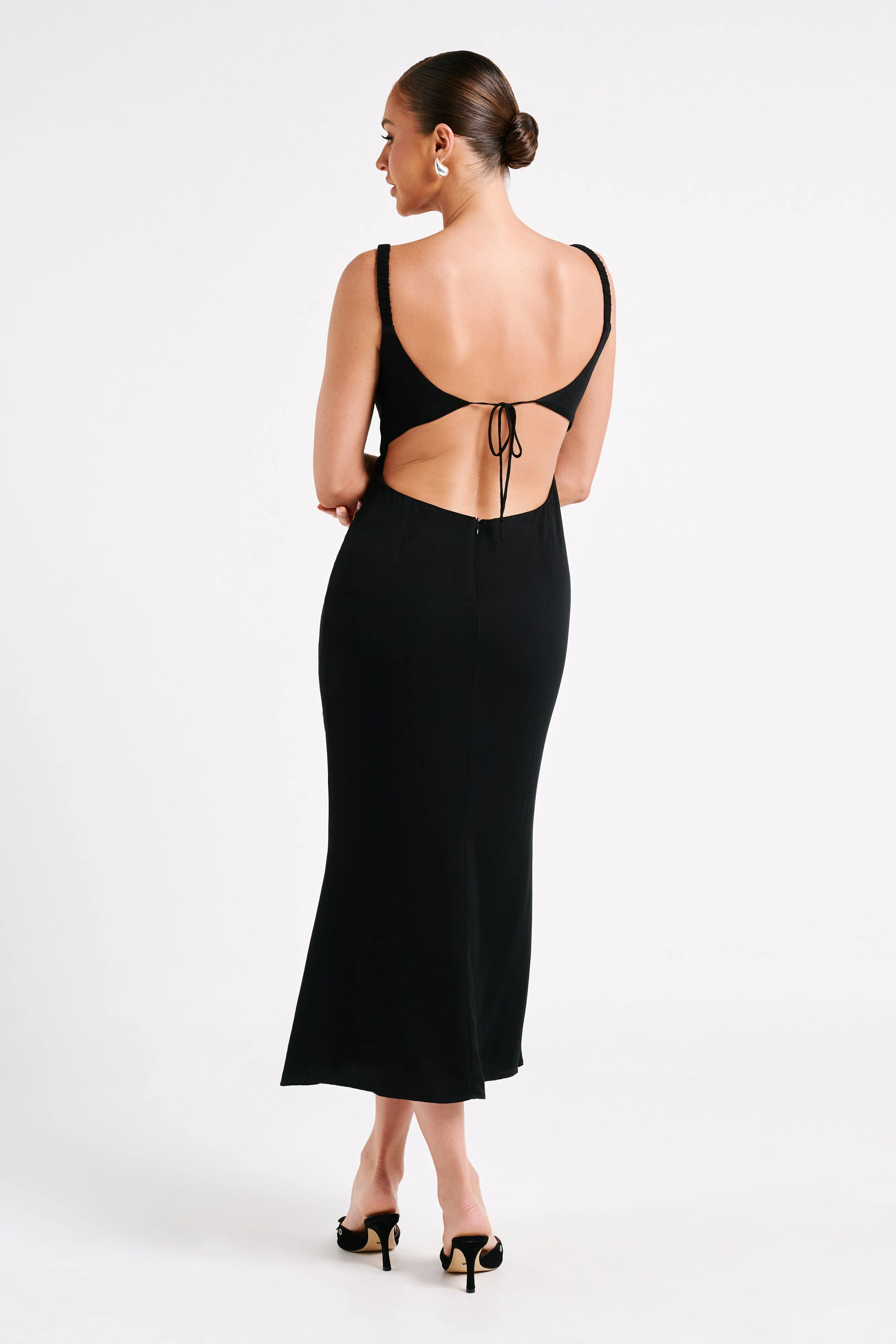Constance Cupped Midi Dress - Black sold by Meshki product image thumbnail 3