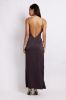 Karissa Side Split Maxi Dress - Charcoal sold by Meshki