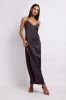 Karissa Side Split Maxi Dress - Charcoal sold by Meshki