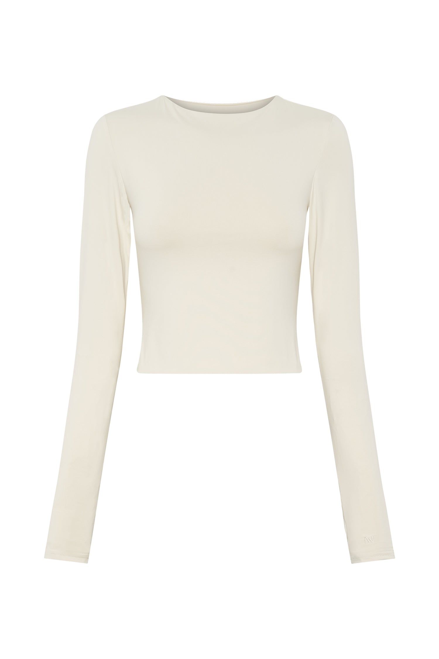 Estelle Long Sleeve Crop Top - Cream sold by Meshki product image thumbnail 8