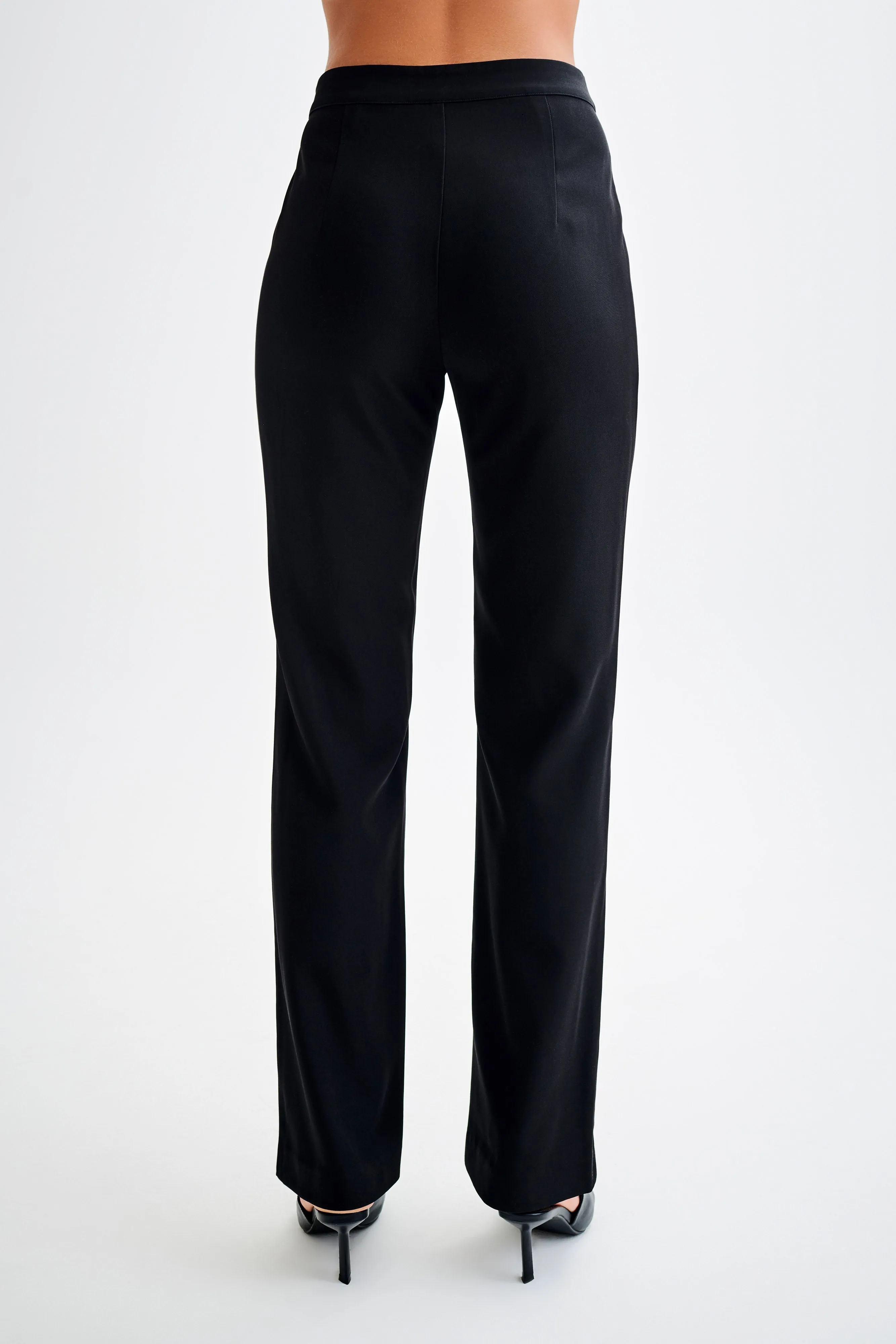 Allanah Straight Leg Pant - Black sold by Meshki product image thumbnail 2