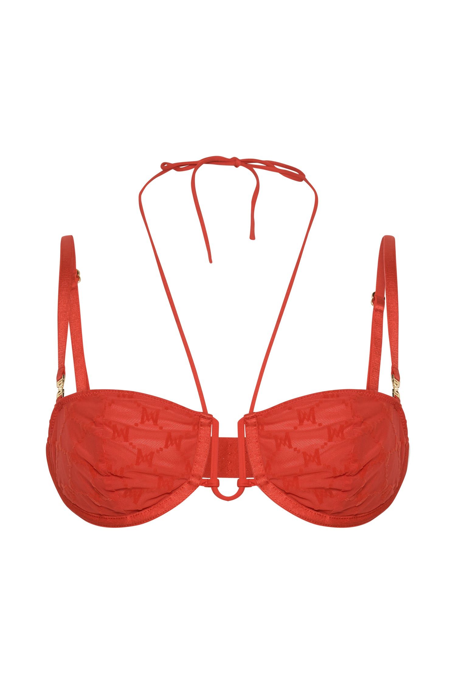 Polly Monogram Underwire Bra - Red sold by Meshki product image thumbnail 2