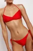 Peyton Tie Up Bikini Bottom - Red sold by Meshki