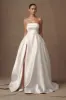 Eileen Strapless Wedding Gown - White sold by Meshki