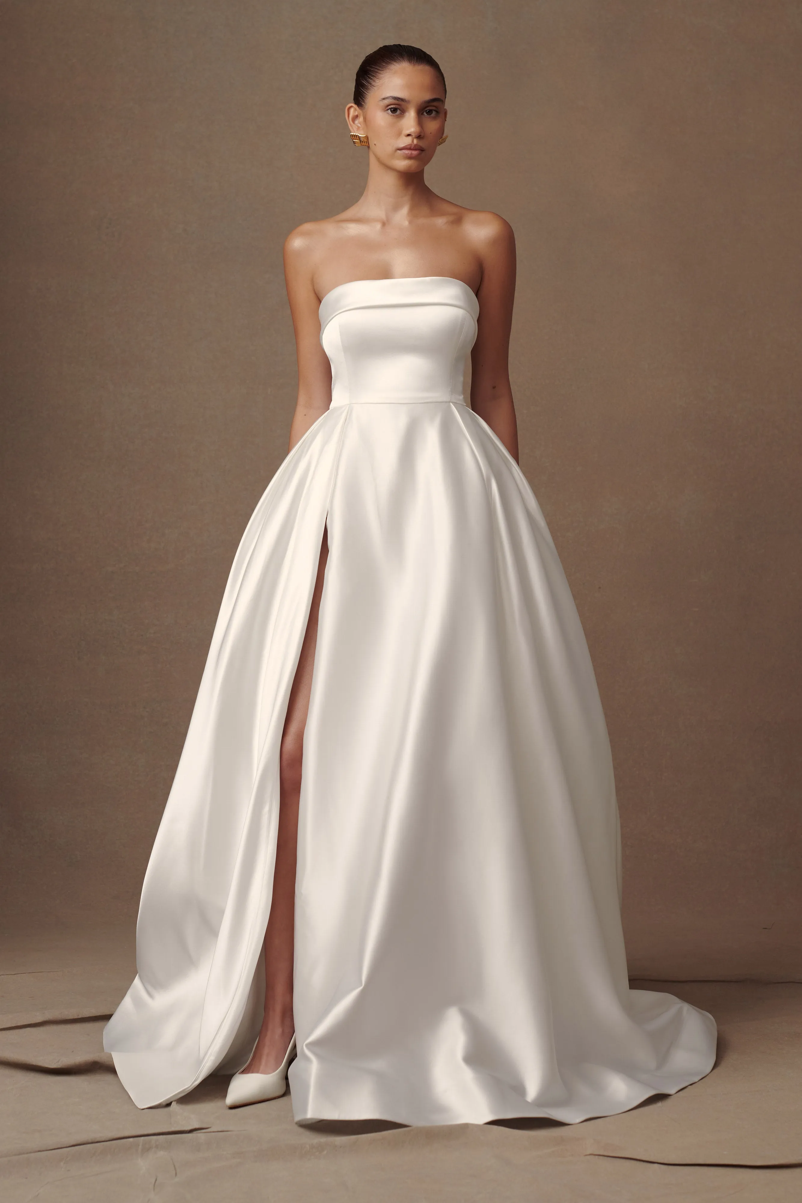 Eileen Strapless Wedding Gown - White sold by Meshki product image thumbnail 4