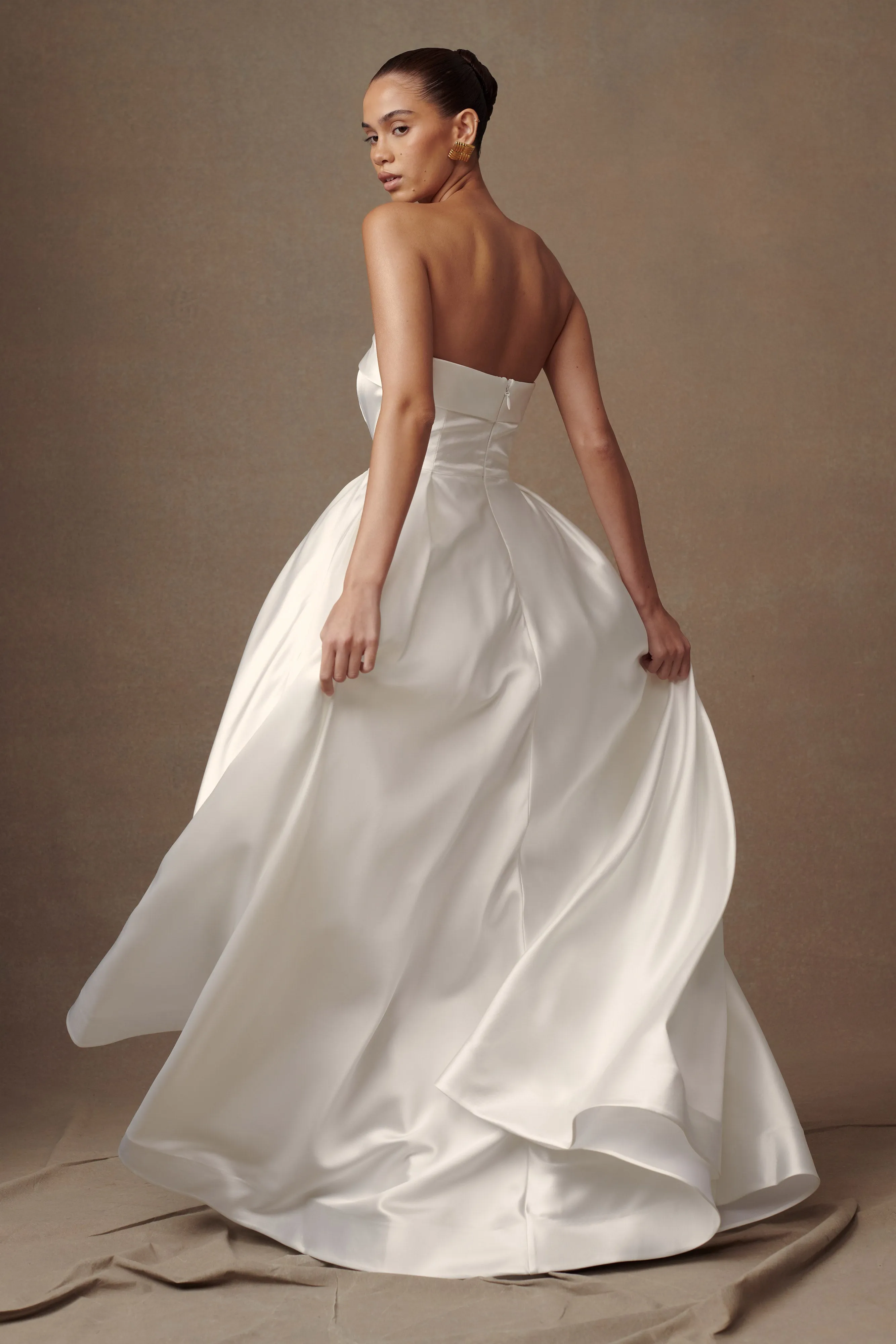 Eileen Strapless Wedding Gown - White sold by Meshki product image thumbnail 2