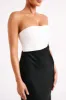 Miranda Contrast Maxi Dress - Black/White sold by Meshki